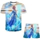 thumbnail image 2 of Ropa de bebé Frozen, conjuntos de ropa de verano para niños, camisetas de moda Elsa Anna + traje corto de Frozen de dibujos animados, 2 uds., ropa para niños 6M Gao Jinjia LED, 2 of 2