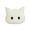White, variant on Soft Cat Head Plush Pillow, 15" Large Kawaii Stuffed Animal Kitten Throw Pillow, Cozy Decorative Plushie for Sofa Bedroom & Kids Gift, Black