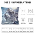 thumbnail image 5 of Abstract Wolves Pillow Covers Natural Snow Mountains Starry Moon Pillow Cases for Kids Teens Adults  Jungle Wild Animals Decor Cushion Covers for Car Office Chairs, 5 of 5