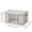 M, variant on Fabric Clothes Storage Bin,Clear Window Double Zipper Organizer Box with Reinforced Handles,Foldable Linen Quilt Blanket Storage Container for Closet Bedroom Wardrobe Garage Organizing