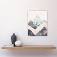 thumbnail image 4 of Artery8 Abstract Baby Pink Blue Snowcapped Mountain Range Living Room Unframed Wall Art Print Poster Home Decor Premium, 4 of 5