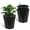 black, variant on Gaderth Planters for Outdoor Plants, 16" Taper Flower Plant Pots with Drainage Holes, Water Level Monitor & Automatic Watering, Outdoor Planter for Patio, Porch, Garden, Set of 2