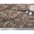thumbnail image 3 of Soimoi Silk Fabric Zig Zag Abstract Printed Craft Fabric by The Yard 42 Inch Wide, 3 of 3