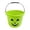 Green, variant on 7 Inch Plastic Jack-O-Lantern Pumpkin Bucket With Handle, Lightweight Reusable Candy Storage Pail, Eco Orange Halloween Gift Basket for Indoor Outdoor Party Favor Decor