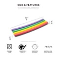 thumbnail image 2 of Big Joe Swim Noodle 18 Pack Pool Noodles, Red, Blue, Green, Purple, Yellow Foam, 4.5 feet, 55"L x 3.25"W x 3.25"H each, 2 of 6