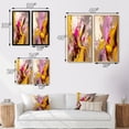 thumbnail image 4 of Designart "Divine Interlude Luscious Abstract Secrets III" Abstract Painting Framed Wall Art Set Of 2 - Modern Pink Framed Canvas Set For Living Room Decor, 4 of 6