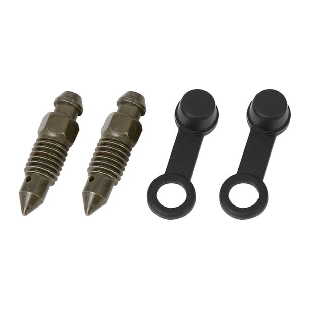 2Uds M8x1.25mm Banjo Perno Tornillo Purga con Tapa para Motocicleta