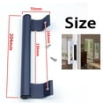 thumbnail image 5 of Manija moderna para puertas interiores y exteriores, manija de puerta corrediza de aleación de aluminio de diseño ergonómico con agarre cómodo, color blanco, 5 of 5