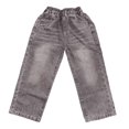 thumbnail image 4 of UACY Boys Baggy Jeans Kids Straight Wide Leg Cargo Pants Denim Y2K Teen Casual Loose Elastic Waist Summer Trousers (Grey, 15-16 Years), 4 of 5