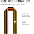 thumbnail image 6 of Uganda Flag Graduation Stole Graduate Shawl Sash Scraf Gift For Abroad Student International Study (Square), 6 of 6