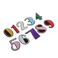 thumbnail image 4 of 10x Parches de ropa bordados Apliques Etiqueta de bricolaje para camiseta, jeans, , , bolsos Macarena Números de parches de costura, 4 of 7