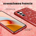 thumbnail image 4 of PYYNA-Compatible with Samsung A54 5G Phone Case, Shockproof Anti-Scratch Case for Samsung Galaxy A54 5G Glitter Fundas Protection Accessories Cover (Red), 4 of 4