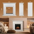 thumbnail image 5 of Electactic Electric Fireplace Free Standing Fireplace Adjustable LED Flame Electric Fireplace, 5 of 7