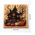 thumbnail image 3 of Halloween Diamond Art Kit for Fall Home Decor Vintage Witch House Pumpkin Ghost Wall Hanging 5D DIY Beaded Painting Kit for Adults Complete Set, 3 of 7