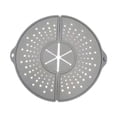 thumbnail image 3 of Salvamanteles plegable de silicona con protector antisalpicaduras para ollas, sartenes y restaurantes. Gris, 3 of 9