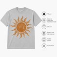 thumbnail image 3 of Vintage Sun Graphic T-Shirt, Unisex Classic Fit Celestial Boho Tee, 3 of 9