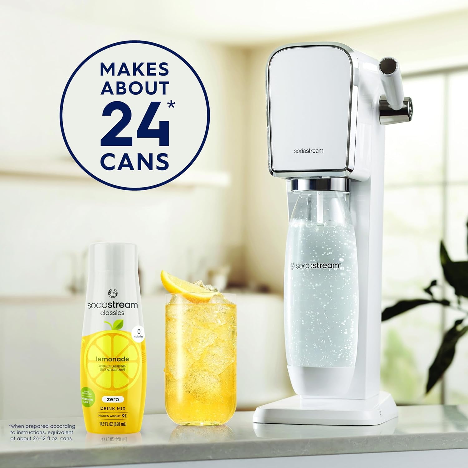 SodaStream 440 ml Homestyle Lemonade Zero Calorie Drink Mix (Case of 4)