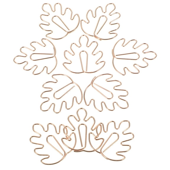 20 Pcs Clip Jumbo Paper Clips Bulk Turtle Leaf Paperclip Office