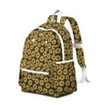 thumbnail image 2 of Black Sunflower Backpack for School,Cute School Bag,Schoolbag with Adjustable Shoulder Straps & Padded Back,13.4"x11"x4.7", 2 of 6