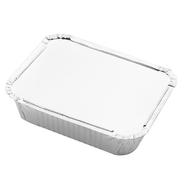 Sartenes para llevar,Recipientes de papel de aluminio desechables Sartenes para llevar con tapas par TOMSHOO 750ML