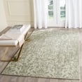 thumbnail image 5 of SAFAVIEH Restoration Vintage Alannah Floral Wool Area Rug, Grey/Turquoise, 6' x 6' Square, 5 of 5