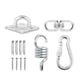 thumbnail image 1 of Matsuzay Gancho de resorte colgante para hamaca de servicio pesado de capacidad + Kit de tornillos a juego Silla columpio de montaje de bajo ruido Acero Almacenamiento y organización del hogar Matsuzay HA022690-00, 1 of 1