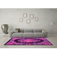 thumbnail image 3 of Ahgly Company Indoor Round Medallion Pink French Area Rugs, 4' Round, 3 of 4