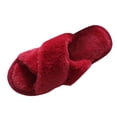 thumbnail image 3 of Agkizg Womens Fuzzy Slippers, House Slippers, Plus Size Fuzzy Plushes House Slippers Warm Lined Comfortable Casual Indoor Winter Slippers, 3 of 6