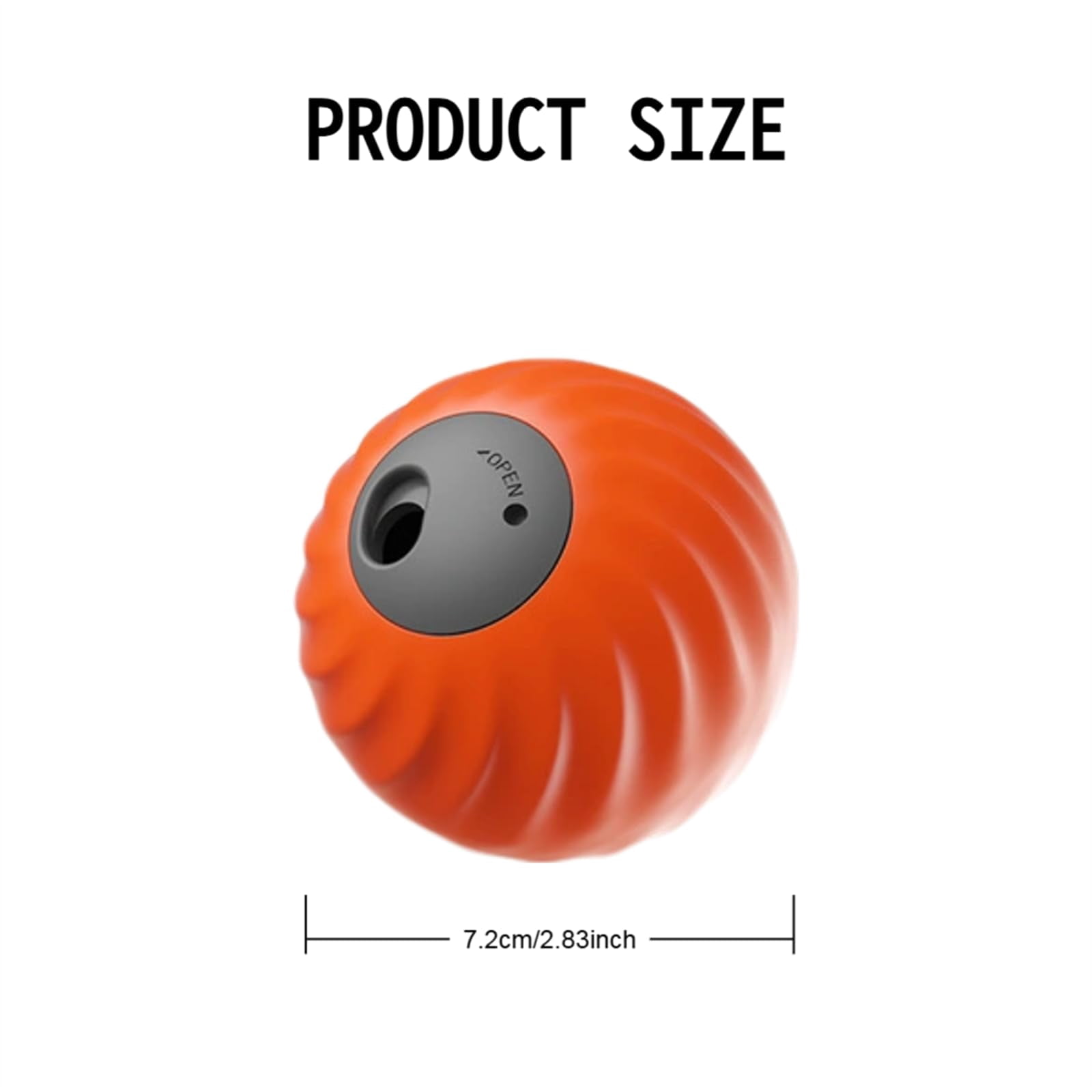 Interactive Dog Ball,Smart Slow Feeder Puzzle Toy, Automatic Motion Activated Rolling Ball with USB Rechargeable, with Fruit Plush Cover,TPU Chew Resistant for Small Medium Large Dogs