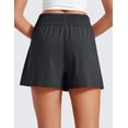 thumbnail image 2 of CRZ YOGA Relaxed Casual Shorts for Women 3" High Waisted for Lounge Athletic pants with Pockets, 2 of 4