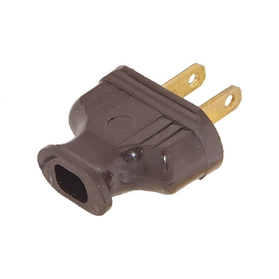 B&P Lamp® Early Electric Style Heavy Bakelite Plug, Brown Color