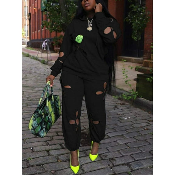 Cut Out Tracksuits Hoodies  Pants