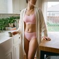thumbnail image 4 of Women's Ice Silk Seamless No Show Briefs, Breathable Soft Workout Underwear, 4 of 5