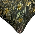 thumbnail image 2 of The HomeCentric Pillow Covers, Decorative Black Pack of 2, 16"x16" (40x40 cm) Throw Pillow Covers, Jacquard Foil & Sequins Throw Pillows For Sofa, Abstract Modern Halloween Decorations - Galaxy Glow, 2 of 3