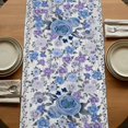 thumbnail image 5 of Table Runners 70 Inches Long Dress Scarves, Boho Blue Flower Farmhouse Coffee/Dining/Kitchen Table Decor, Holiday Table Runner, Spring Watercolor Country Floral Plant 13x70 Inch, 5 of 9