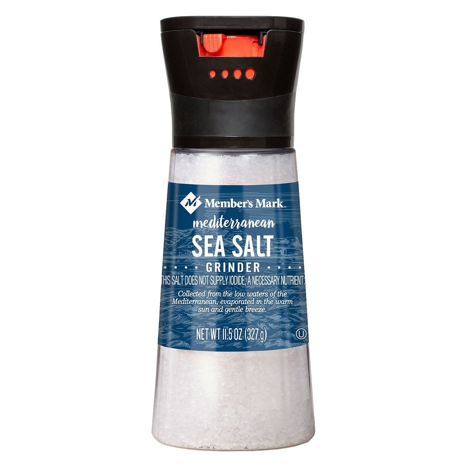 Member's Mark Sea Salt Adjustable Grinder, 11.5 Oz