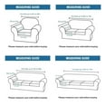 thumbnail image 5 of 4-piece set for 3 people Stretch Sofa Cover Couch Covers with Separate Chair Cushion Cover, Washable Furniture Protector for Living Room- wine red, 5 of 5