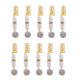 thumbnail image 4 of 10 Piezas de Resina Colorida Dreadlocks Beads Metal cabellero Colgante Joyería para El Cabello Blanco, 4 of 9