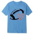 thumbnail image 3 of Kiijoy Football Graphic Tshirt Boys Casual Sports Short Sleeve T Shirt, Blue, Sizes 12-13, 3 of 3