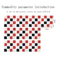 thumbnail image 3 of 10 Sheet Peel and Stick Backsplash Self Adhesive Wall Tiles Backsplash Tile for Kitchen Red and White Peel and Stick Backsplash for Kitchen Wall for Kitchen Bathroom Fireplace Cabinet 4"x4", 3 of 9
