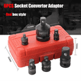 thumbnail image 4 of 6Pcs Adapter Pneumatic Sleeve Head 1/2 to 3/4 Blue Plastic Box for Automobile Torque Mechanical Hardware Products, 4 of 5