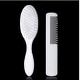 thumbnail image 2 of Juego de cepillo y peine para el cabello de bebé, cepillo para el cabello de plástico suave y peine, Kit de masaje para el cuero cabelludo para recién nacidos y niños pequeños, 2 of 5