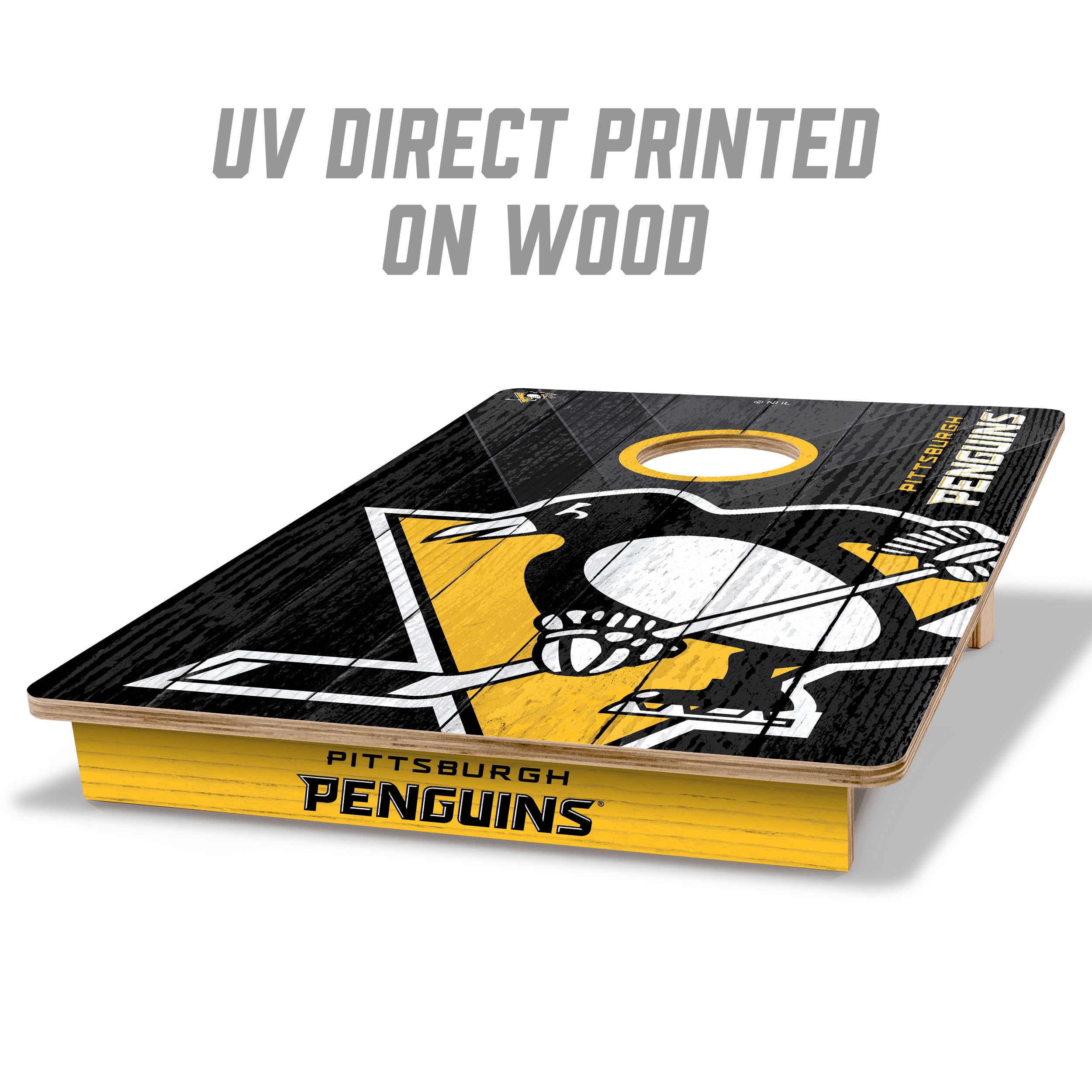 YouTheFan NHL Pittsburgh Penguins 2' x 3' Cornhole Game No Bags