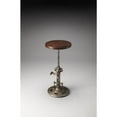 thumbnail image 2 of Antique Wood and Metal Bar Stool, 2 of 2