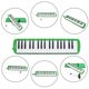 thumbnail image 3 of Instrumento Musical de 37 teclas, boquilla portátil, teclado de Piano de aire para regalo de música DQrwqpou Para Estrenar, 3 of 4