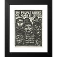 thumbnail image 2 of Rachael Romero 15x18 Black Modern Framed Museum Art Print Titled - The People United Will Never Be Defeated. Boycott the Repressive Regimes of Chile and South Africa (1977), 2 of 5
