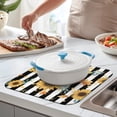thumbnail image 4 of Microfibre Drying Mat for Kitchen Sunflower Colorful Floral Dish Drying Drainer Mat Absorbent Drying Mat Washing Up for Glass, Plate & Cup 16inch X 18inch, 4 of 7