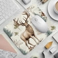 thumbnail image 2 of Elk Printed Square Desk Mat Mousepad, 8.3x9.8 Inch, Non-Slip Rubber Bottom, Suitable for Office and Gaming, 2 of 6