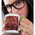 thumbnail image 2 of 3drose, Sweet Red Cherries, 11oz Two-tone Green Mug, 2 of 6