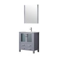 thumbnail image 3 of Volez 30 in W Dark Grey Bath Vanity, White Ceramic Top, Faucet Set, and 28 in Mirror, 3 of 8